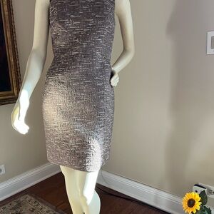 Banana Republic Textured Gray T Mini Dress